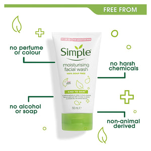 Simple Kind to Skin Moisturizing Face Wash - 148 ml