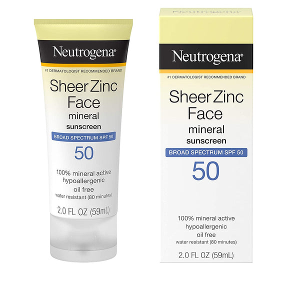 Neutrogena Sheer Zinc Face Dry Touch Sunscreen - 59 ml